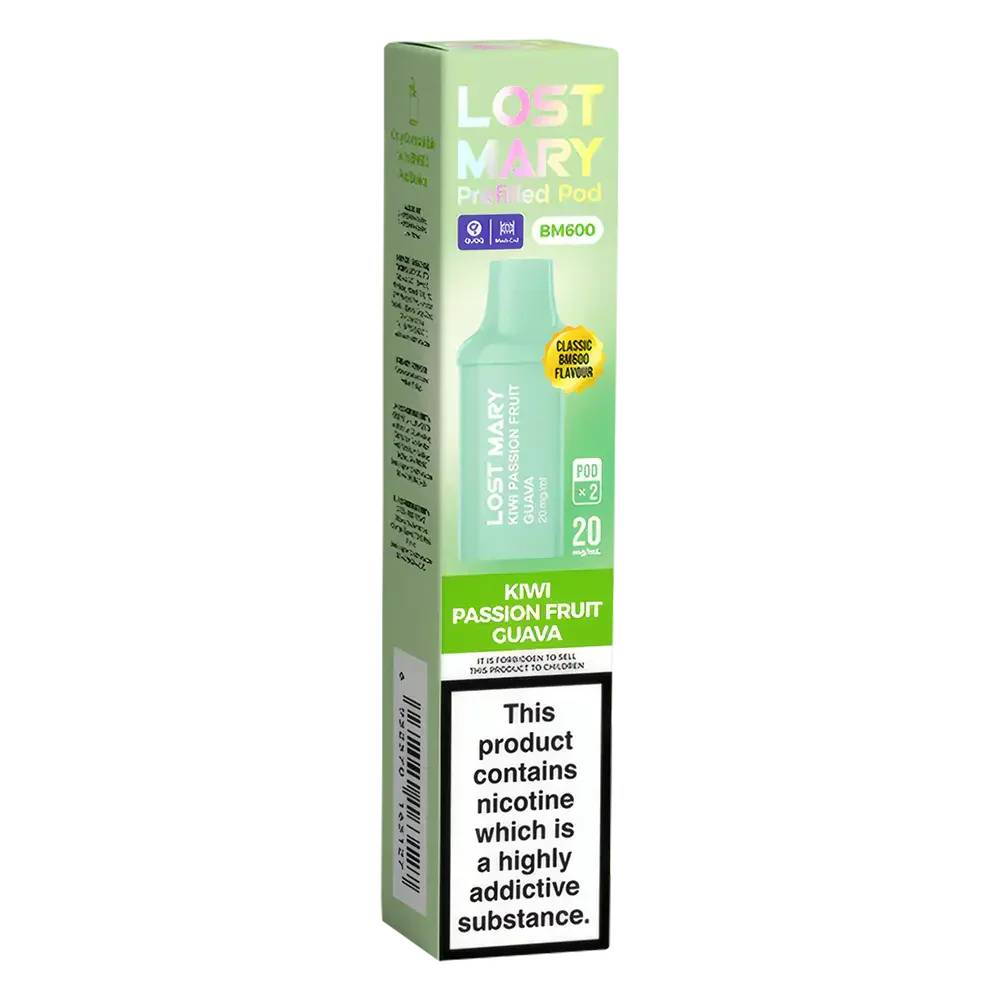 Lost Mary BM600 Prefilled Pods Kiwi Passion Fruit Guava