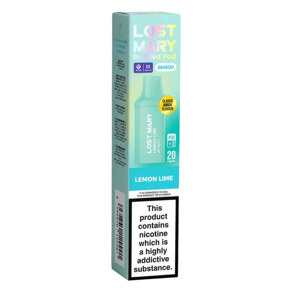 Lost Mary BM600 Prefilled Pods Lemon Lime