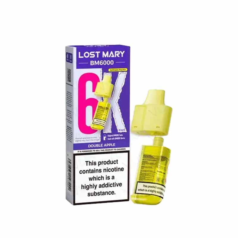 Lost Mary BM6000 Prefilled Replacement Pods, Double Apple Flavour