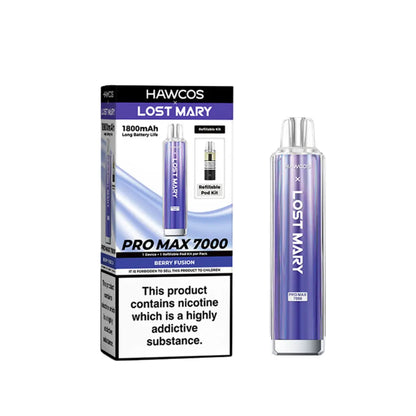 Lost Mary Pro Max 7000 Prefilled Pod Kit Berry Fusion Flavour 