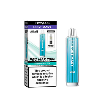 Lost Mary Pro Max 7000 Prefilled Pod Kit Blueberry Razz Gami