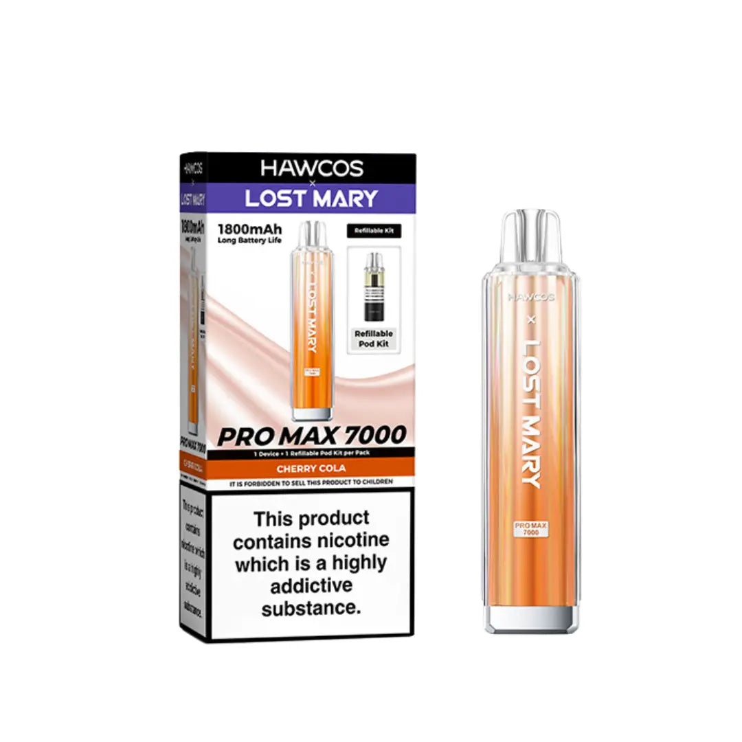 Lost Mary Pro Max 7000 Prefilled Pod Kit Cherry Cola Flavour 