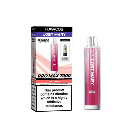 Lost Mary Pro Max 7000 Prefilled Pod Kit Juicy Peach Flavour 
