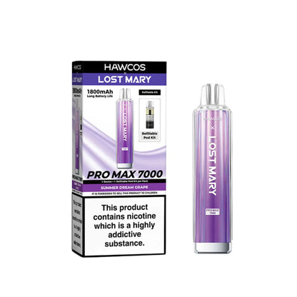 Lost Mary Pro Max 7000 Prefilled Pod Kit Summer Dream Grape Flavour 