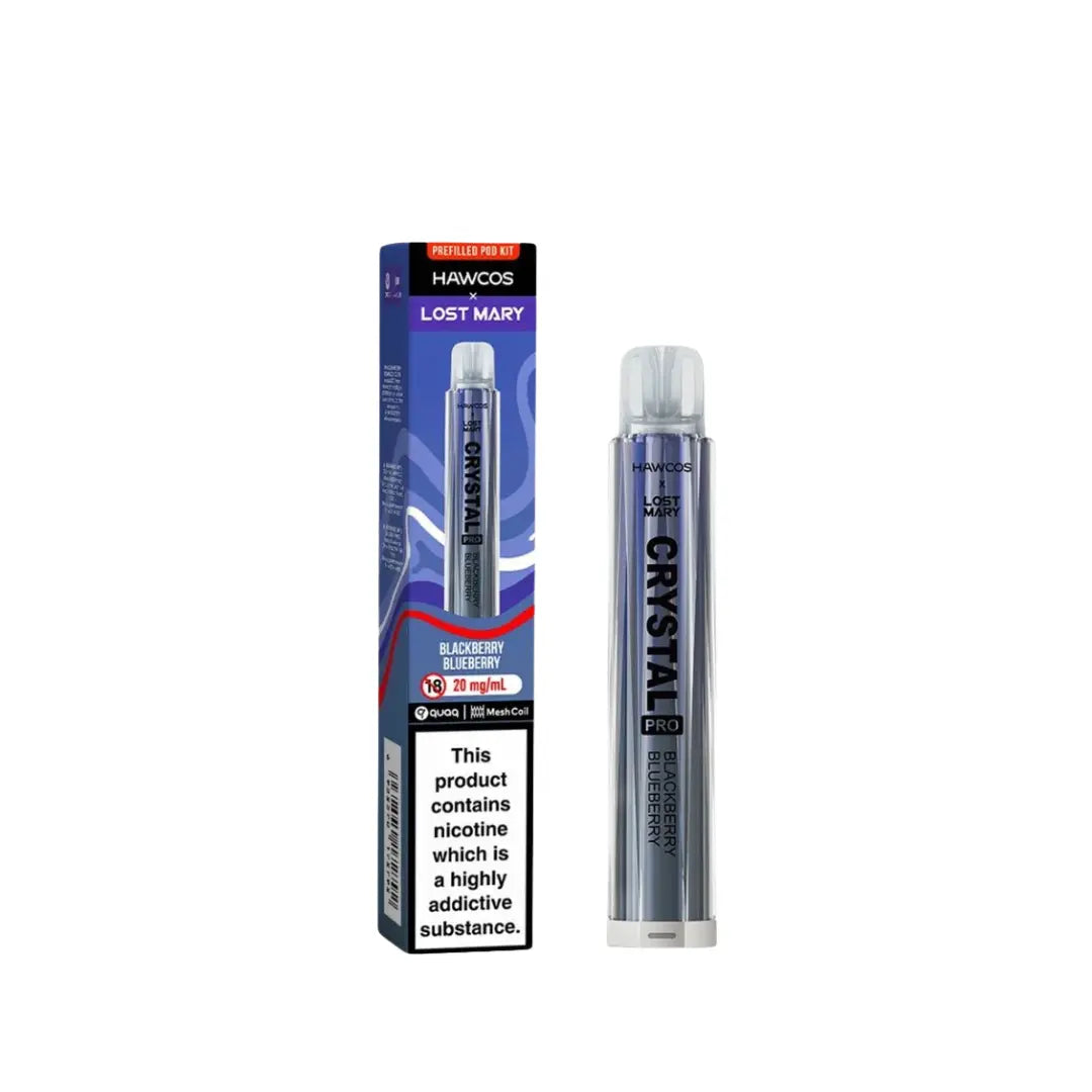 Lost Mary x Hawcos Crystal Pro Blackberry Blueberry 600 Puff Vape Kit
