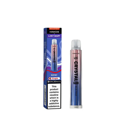 Lost Mary x Hawcos Crystal Pro Blue Razz 600 Puff Vape Kit
