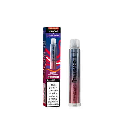 Lost Mary x Hawcos Crystal Pro Blueberry Sour Raspberry 600 Puff Vape Kit