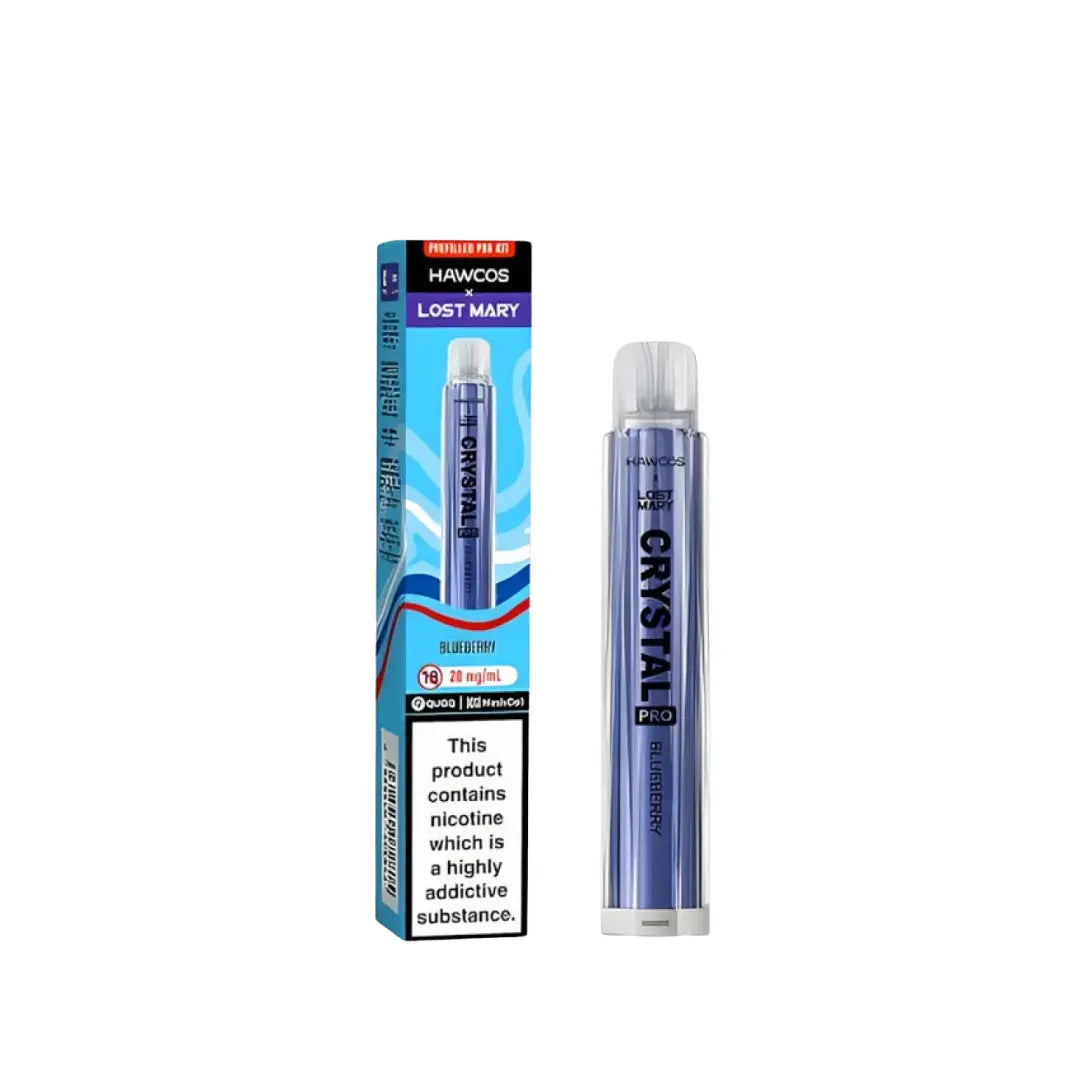 Lost Mary x Hawcos Crystal Pro Blueberry 600 Puff Vape Kit