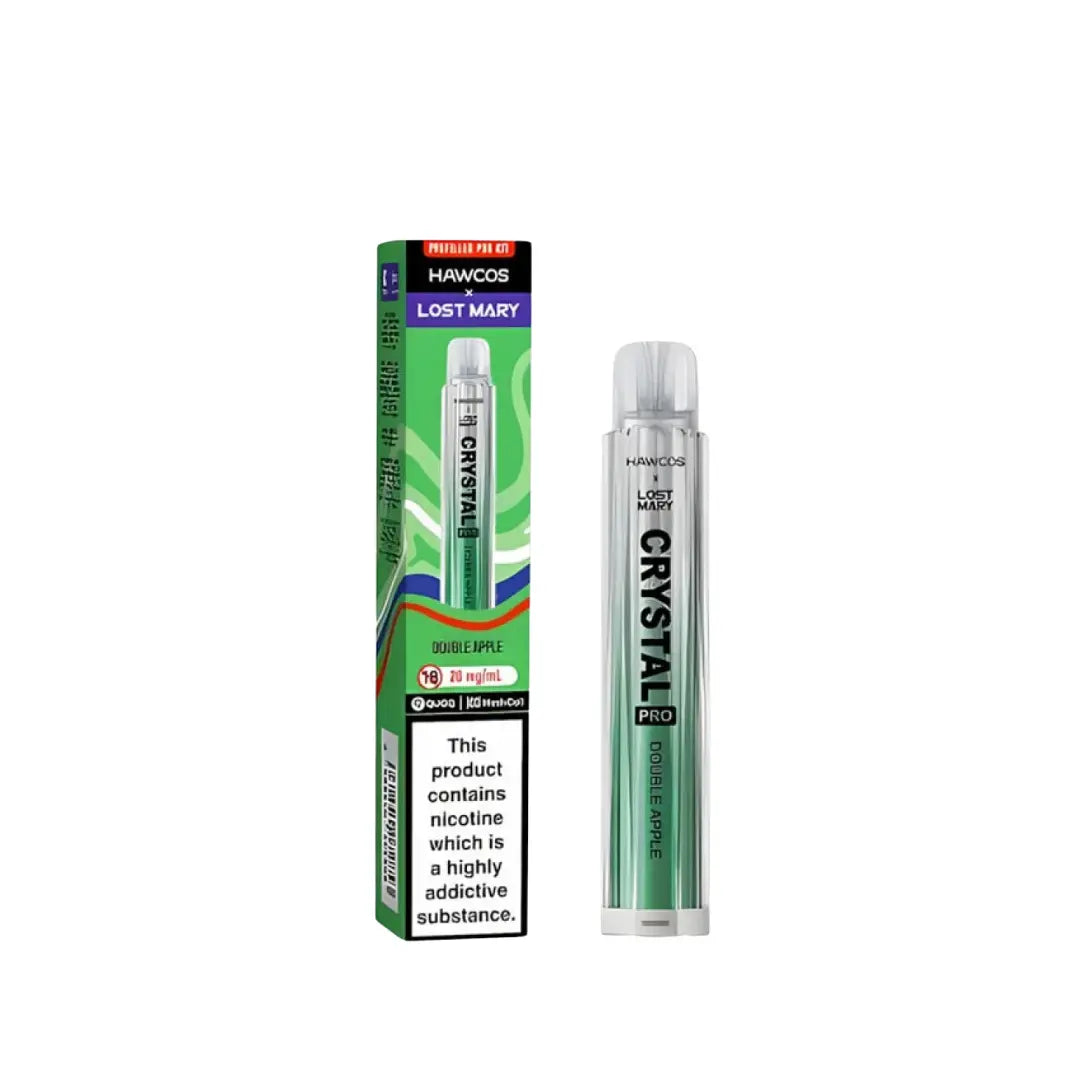 Lost Mary x Hawcos Crystal Pro Double Apple 600 Puff Vape Kit