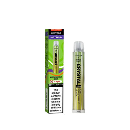 Lost Mary x Hawcos Crystal Pro Kiwi Passion Fruit Guava 600 Puff Vape Kit