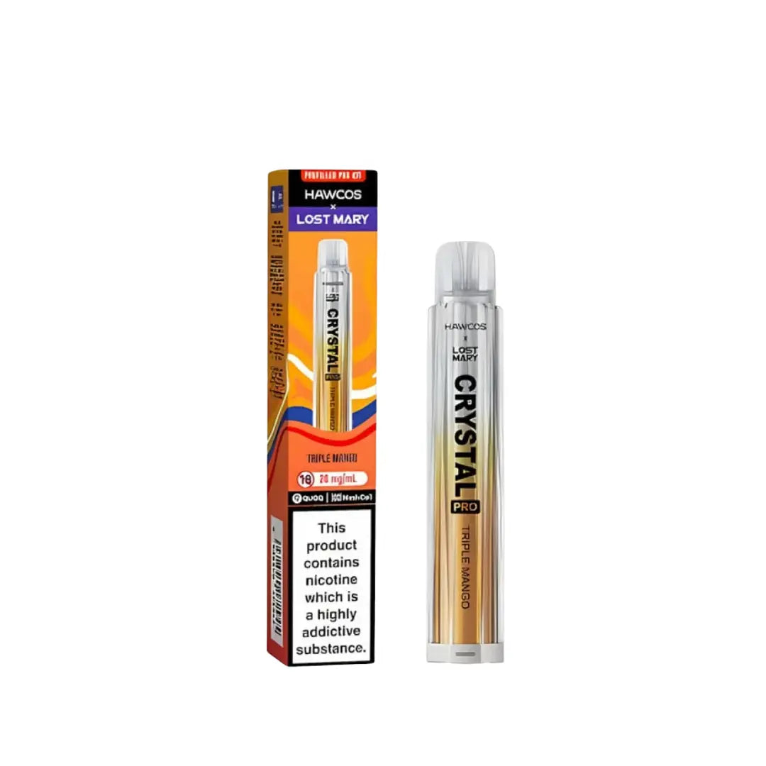 Lost Mary x Hawcos Crystal Pro Triple Mango 600 Puff Vape Kit