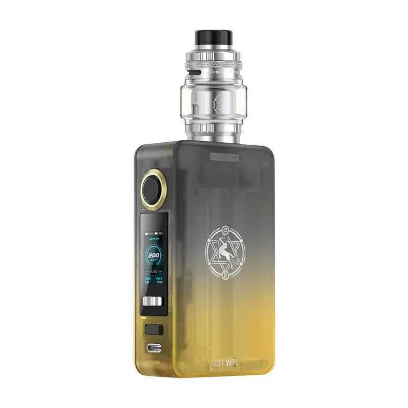 Lost Vape Centaurus N200 Vape Kit in Desert Dusk colour with display and control buttons.
