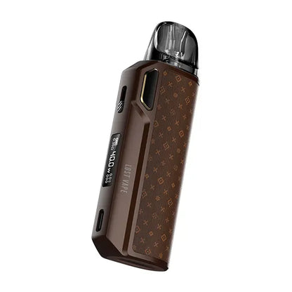 Lost Vape Thelema Elite 40 Pod Kit in brown with a caffe monogram design.
