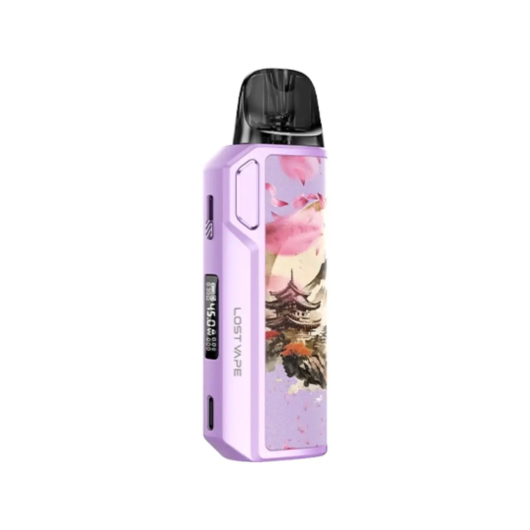Lost Vape Thelema Elite DM45 Pod Vape Kit in Sakura Lavender Colour Perfect for Nic Salt e-liquids