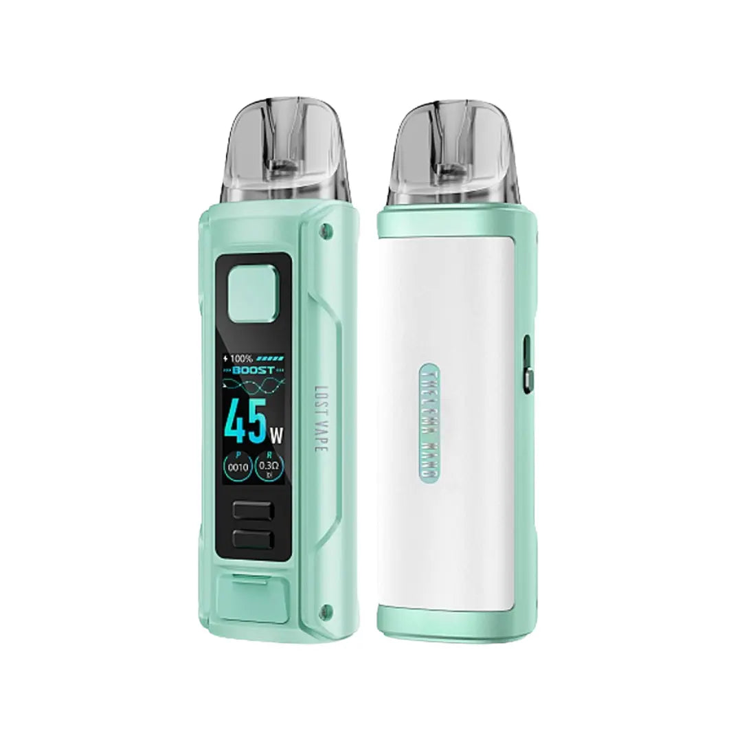 Lost Vape Thelema Nano 1500mAh Pod Kit in spring green colour with a max wattage of 45 watts perfect for nic salt e-liquids