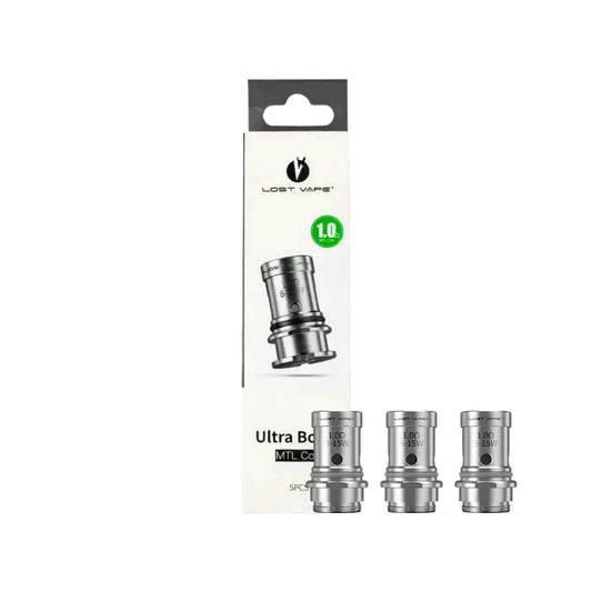 Three Lost Vape Q-Ultra boost box and mtl coils 1.0 ohm regular