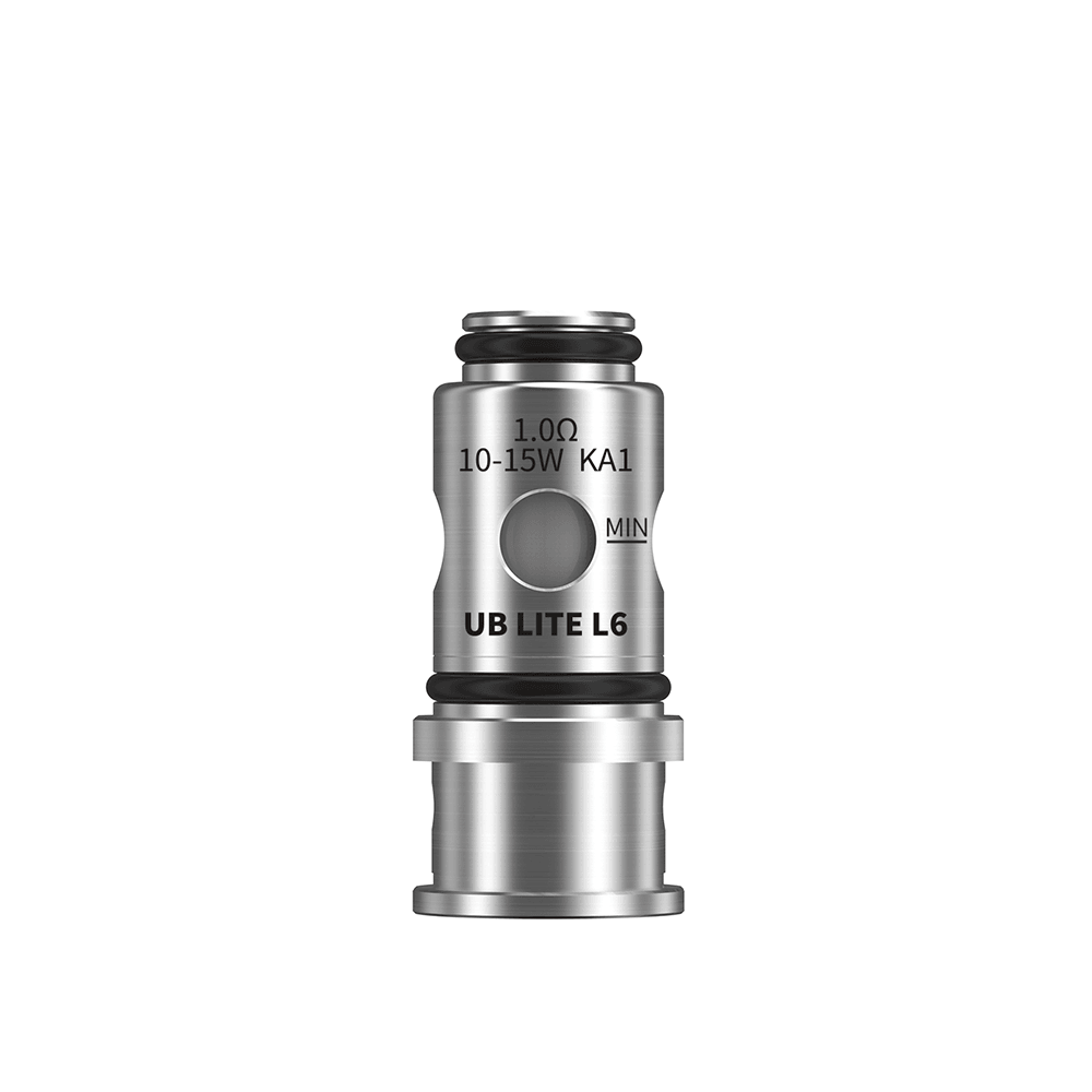 Lost Vape Ursa UB Lite L6 replacement coil, 1.0Ω, silver, for vaping devices.