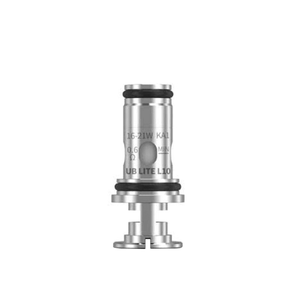 Lost Vape Ursa UB Lite coil, silver, for e-cigarettes, displayed on a white background.