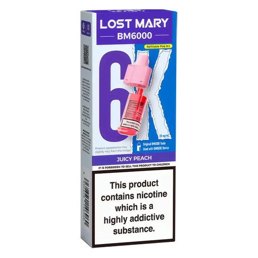 Lost Mary BM6000 Juicy Peach Prefilled Pods