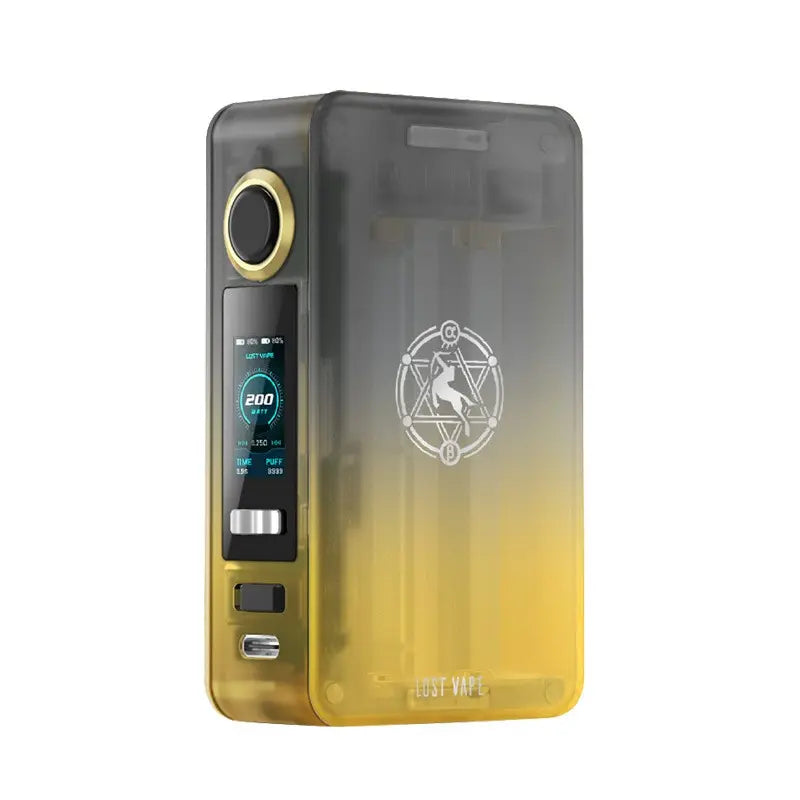 Lost Vape Centaurus N200 Box Mod in Desert Dusk colour with display and logo visible.