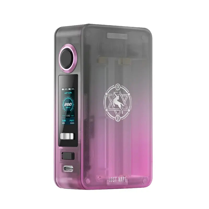 Lost Vape Centaurus N200 Box Mod in Night Sakura, featuring a sleek pink and black design.