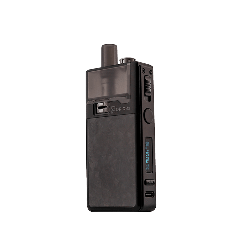 Black LVE Orion II pod kit with textured finish and digital display.