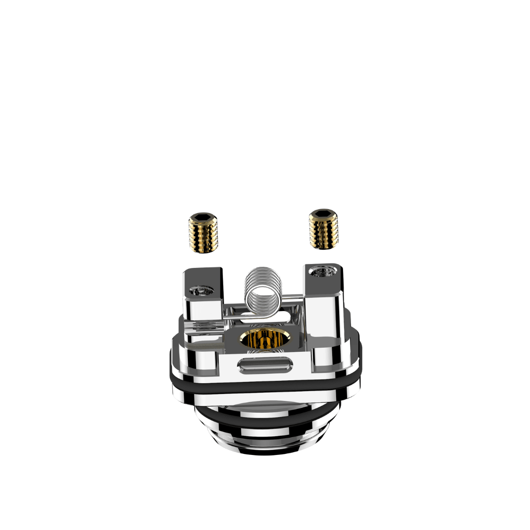 LVE Orion II RBA component with coil and screws, available for pre-order at Ecigone Vape Shop UK.