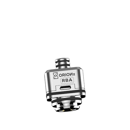 LVE Orion II RBA vape coil against a white background, showing brand logo and text.