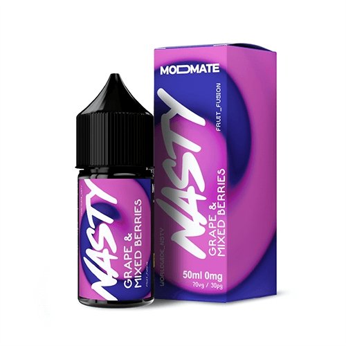 Nasty Juice 50ml Shortfill All Ranges, Grape Mixed Berries Flavour
