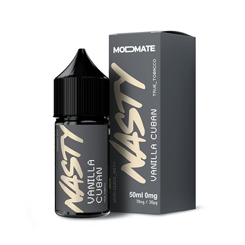 Nasty Juice 50ml Shortfill All Ranges, Vanila Cuban Flavour
