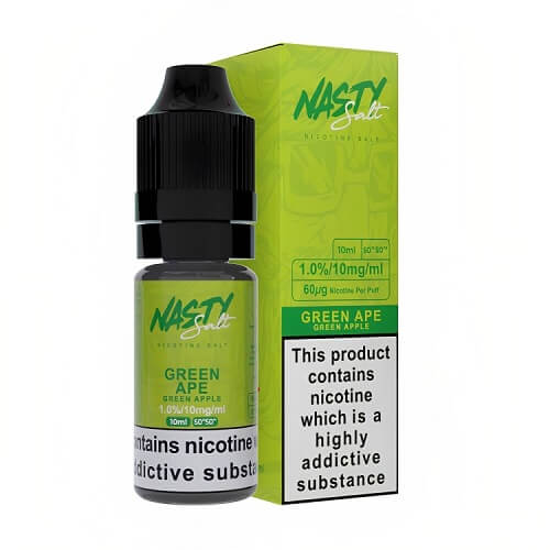 Nasty Juice Nic Salt 10ML - Pack of 10 Available In Green Apple Flavour 