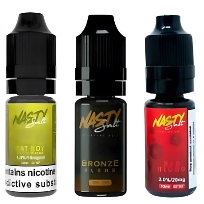 Nasty Juice Nic Salt 10ML - Pack of 10 Available In Triple Flavour 
