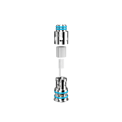 Nevoks Veego 80 RBA mesh coil in silver, displayed in a vertical assembly.