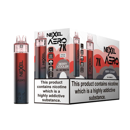 Nexel Aero 7k Prefilled Pod Vape Kit Pack of 5, Berry Cooler Flavour