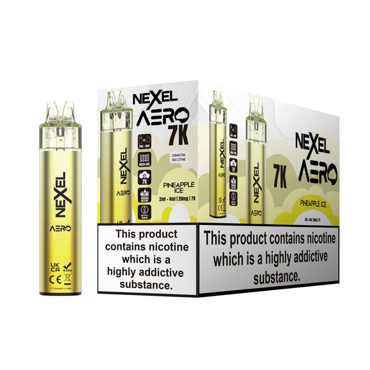 Nexel Aero 7k Prefilled Pod Vape Kit Pack of 5, Pineapple Ice Flavour