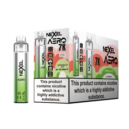 Nexel Aero 7k Prefilled Pod Vape Kit Pack of 5, Watermelon Ice Flavour