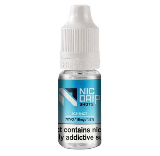 NIC DRIP Ice Nic Shot 18mg 70VG, Refreshing Shortfill Mix