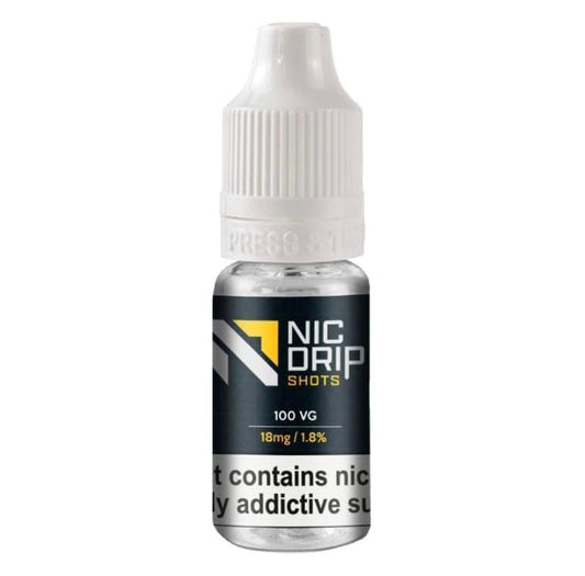 Nic Drip Nicotine Shot 18mg 100VG UK 