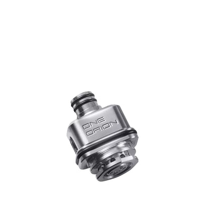 ONEorion RBA by Sturdy MFG stainless steel rebuildable atomiser showing airflow slots and chamber design for Orion II pod kit