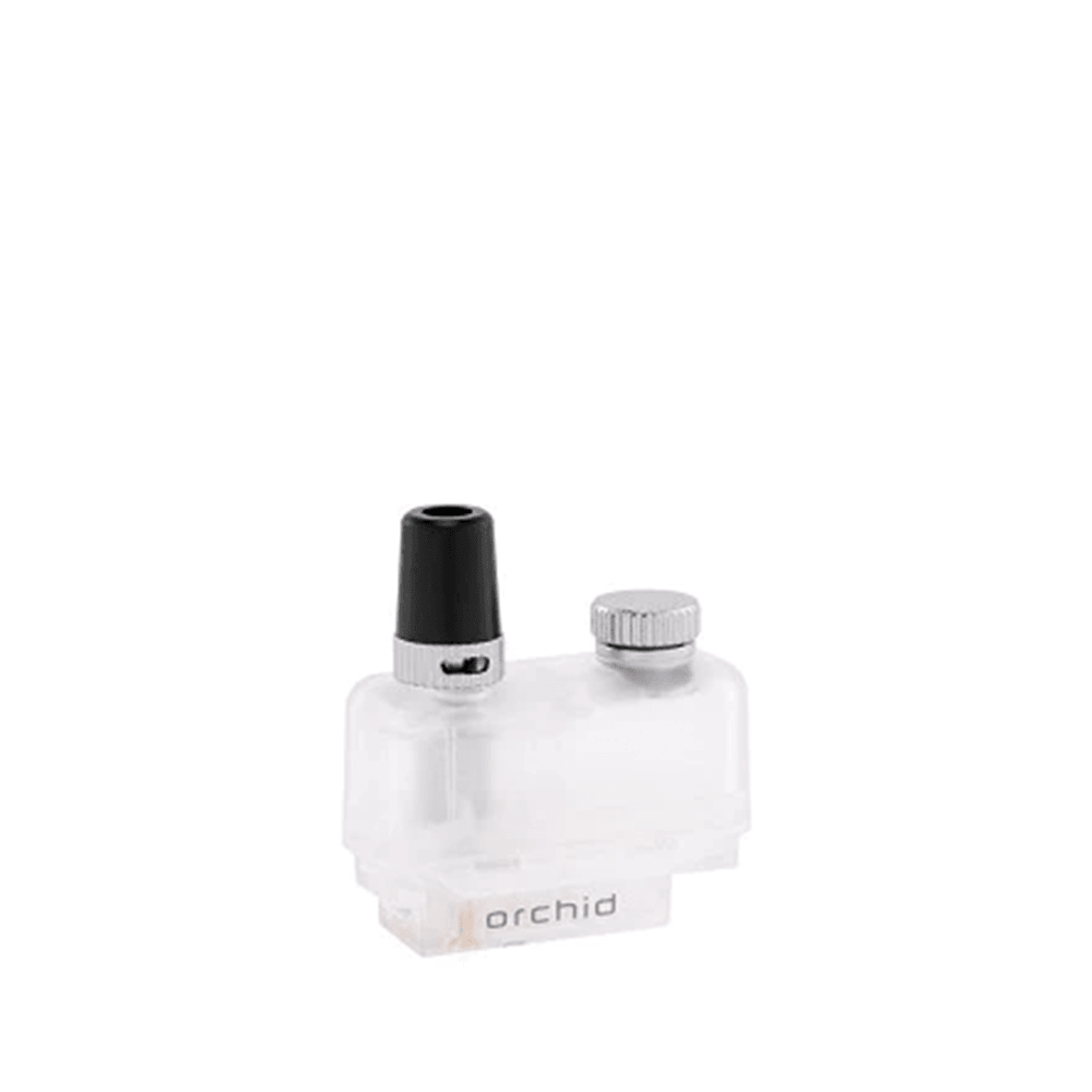 Orchid Vape V2 replacement pod, transparent design, displayed on a plain background.