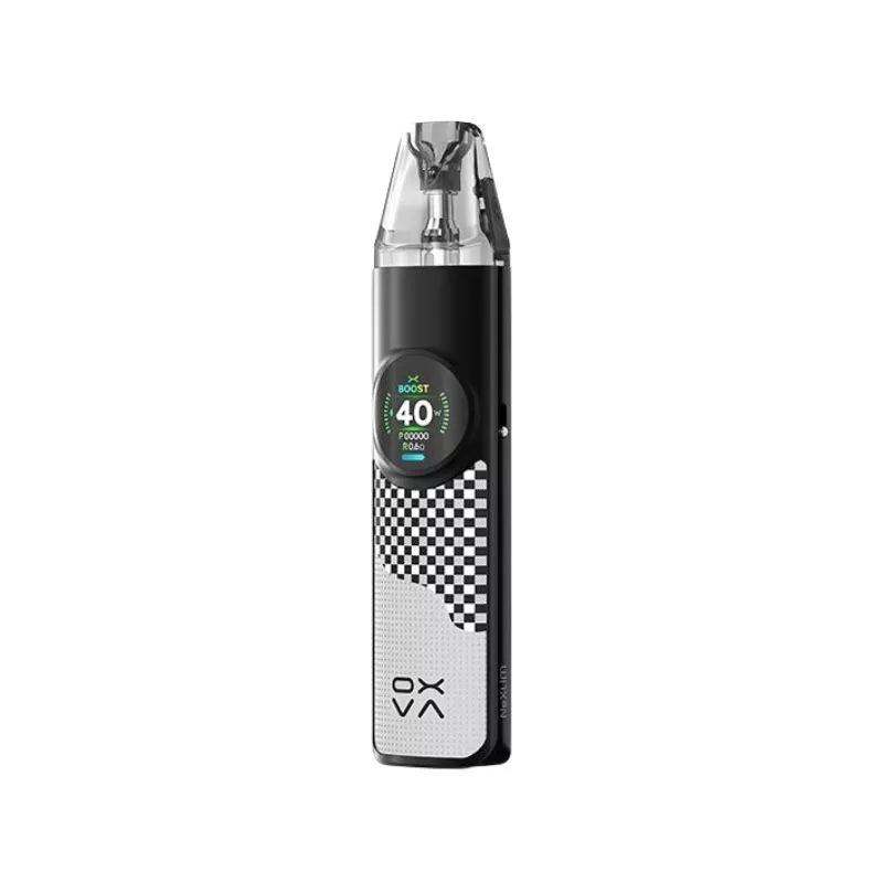 OXVA NeXlim Pod Vape Kit in Chequered Grey Colour with a built-in 1500mAh Battery - Great for Nic Salt E-liquids