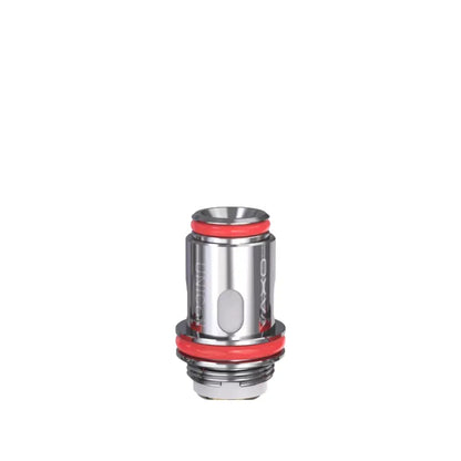 OXVA Unicoil replacement coil 0.3 ohm mesh with red O-rings on a white background.