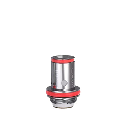 OXVA Unicoil replacement coil 1.0 ohm kanthol with red accents on a white background.