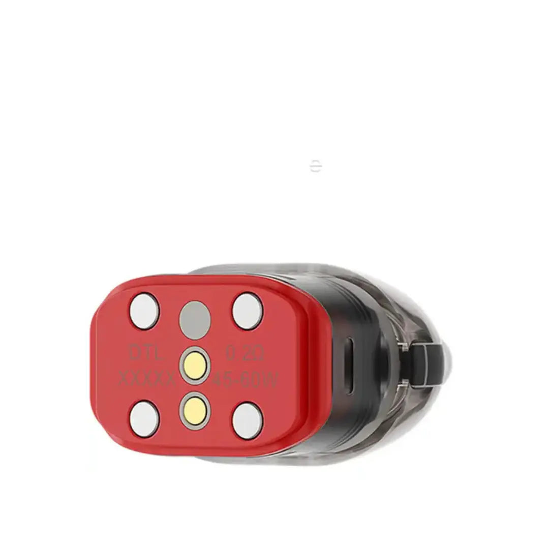 OXVA VPrime replacement pod cartridge, 0.2ohm DTL, with red base.