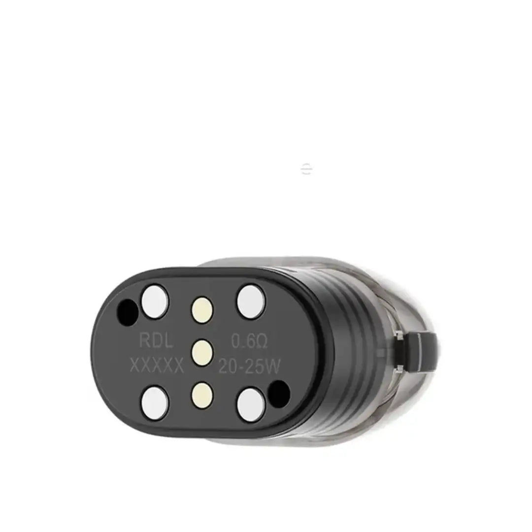 OXVA VPrime replacement pod cartridge, 0.6ohm MTL, black with visible contact points.