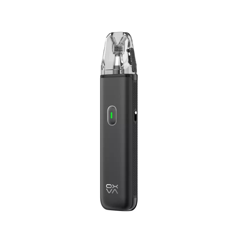 Black OXVA Xlim Go Lite Pod Kit on a white background.