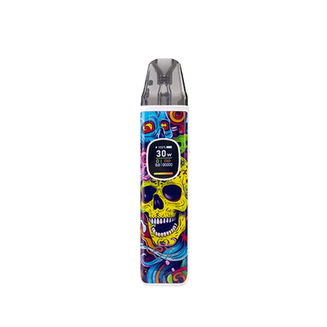 OXVA Xlim PRO 2 Pod Vape Kit in Skulliful White Frame stylish design.