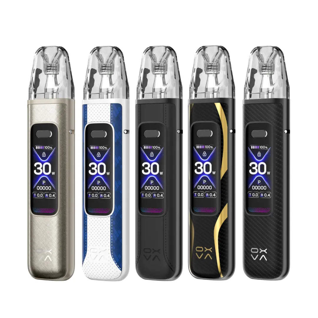 OXVA Xlim Pro 3 Pod Vape Kit In Titanium Silk, Sky Blue, Black Leather, Pro Carbon, Black Carbon Colour