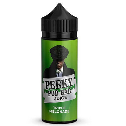 Peeky Blenders Pod Bar Juice Shortfill 100ml, Triple Melonade Flavour