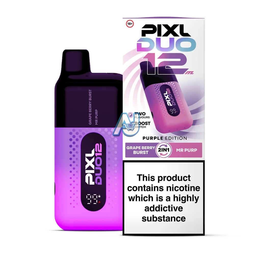 Pixl 12000 Dua Prefilled Pod Kit, Purple Edition